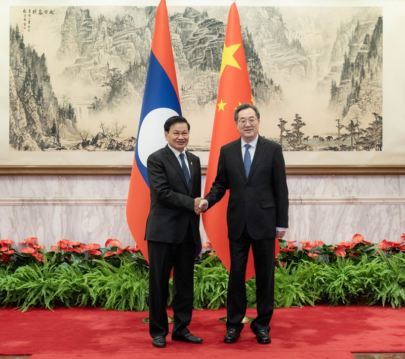 丁薛祥分别会见老挝人民革命党中央总书记、国家主席通伦和韩国国会议长禹元植「相关图片」