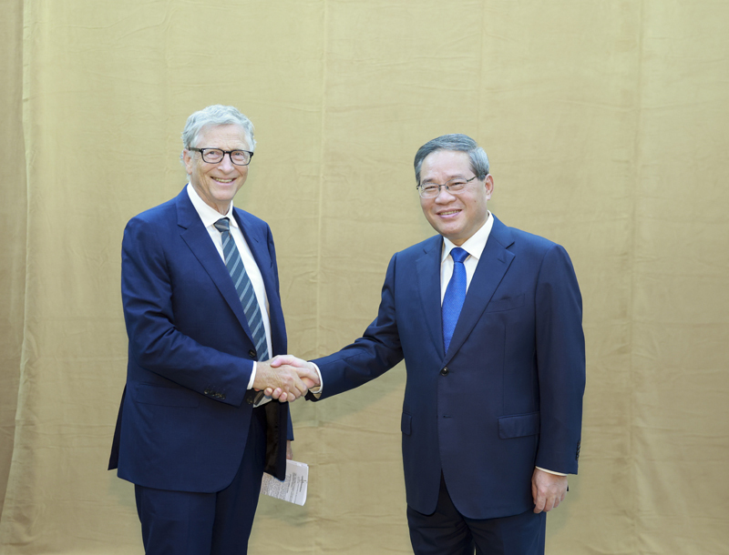 李强会见美国盖茨基金会主席比尔·盖茨「相关图片」