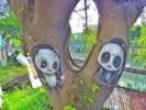 徜徉府河之畔 漫步欣赏3D树画 好文艺！